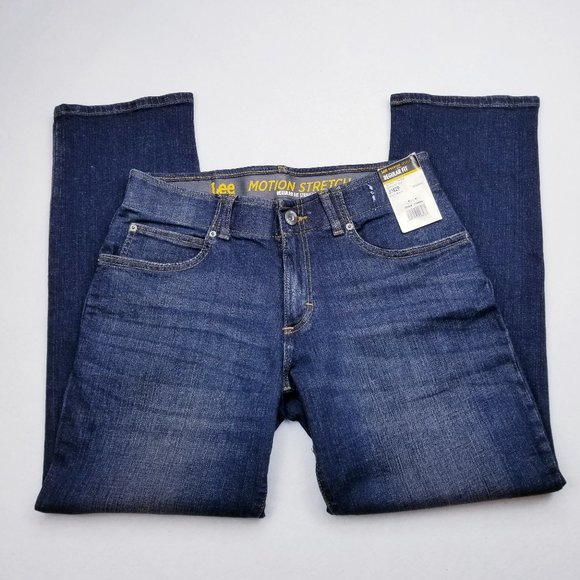 Lee Motion Stretch Straight Leg Jeans -30 x 27.75" - Picture 1 of 8